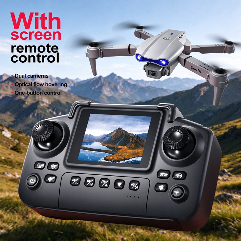 Drone E88 Rc Quadcopter - Verbesserte E88 Drohne mit Bildschirmsteuerung, WIFI